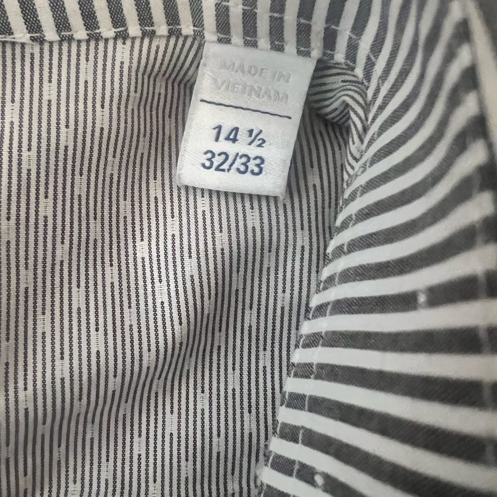 Ryan Seacrest~Long Sleeve Dress Shirt~Slim Fit~Non-Iron~14 1/2- 32/33 - Picture 6 of 7